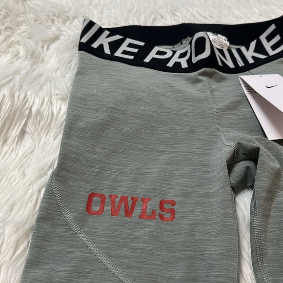 Nike Pro OWLS Pants Womens, Grey Leggings Capri Running Athletic Workout Size M - Picture 4 of 11
